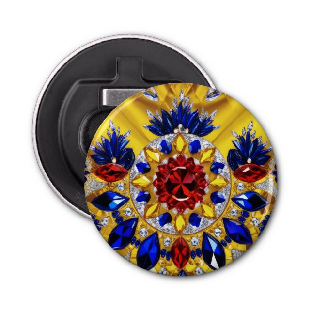 Bottle opener with Romanian Colours Design (Front)