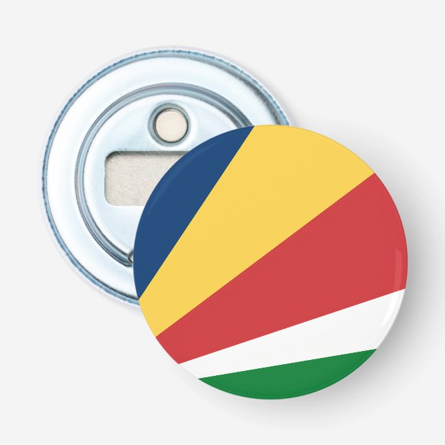 Bottle opener with Seychelles Colours Design (Front)