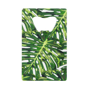 Bottle Opener with Tropical Leaves