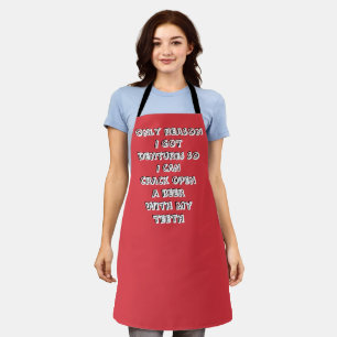 Bottle Opening Teeth Apron