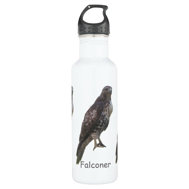 Bottle - Peregrine Falcon & Name (Front)