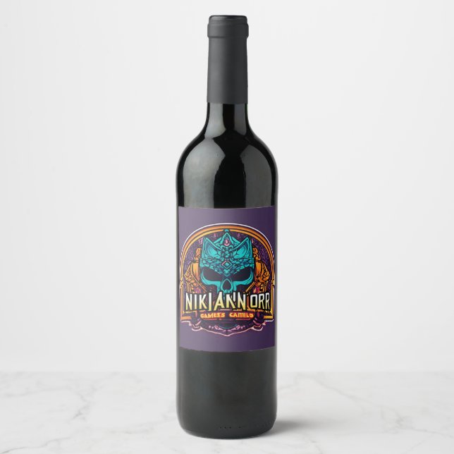 Bottle type wine label (Front)
