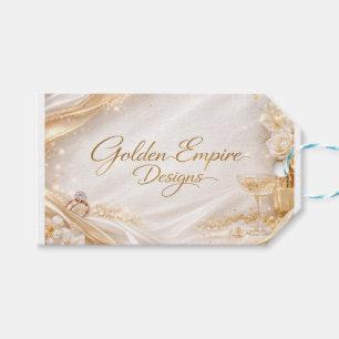 Bottle with custom design that matches. gift tags