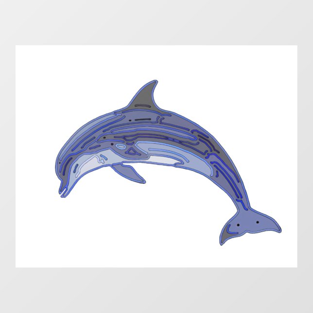Bottlenose Dolphin Line Art Design (Sheet)