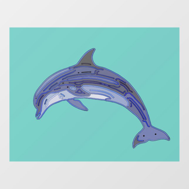 Bottlenose Dolphin Line Art Design (Sheet)