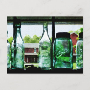 Bottles and Canning Jars Postcard