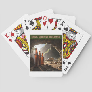 Bottles Beside A Cave Playing Cards