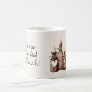 Bottles Hearts Candles Coffee Mug