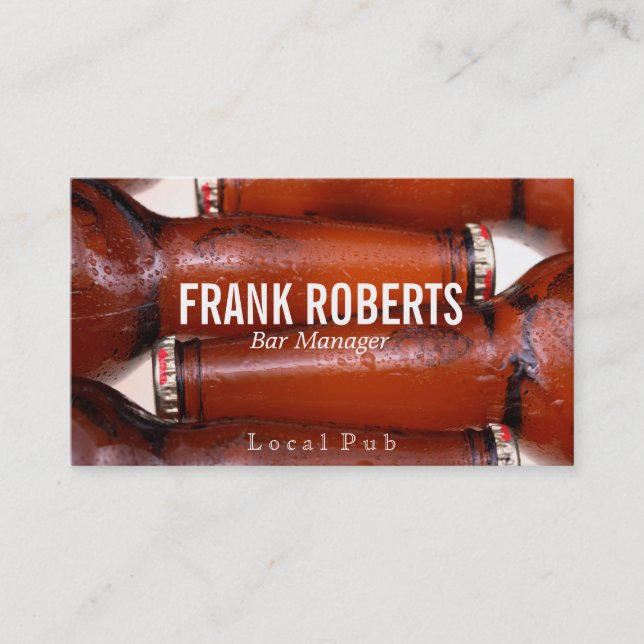 Bottles II Business Card (Front)