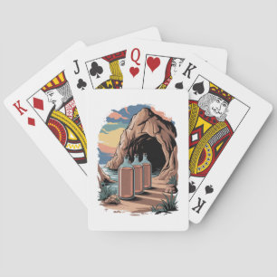 Bottles Near A Cave Entrance Playing Cards