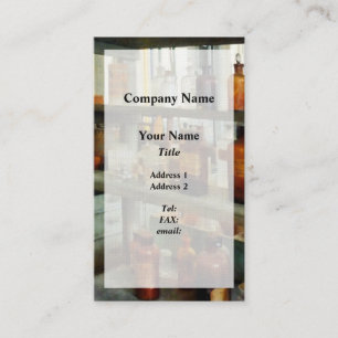 Bottles of Chemicals Tall and Short Business Card