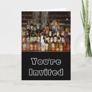 Bottles of Liquor Invitation