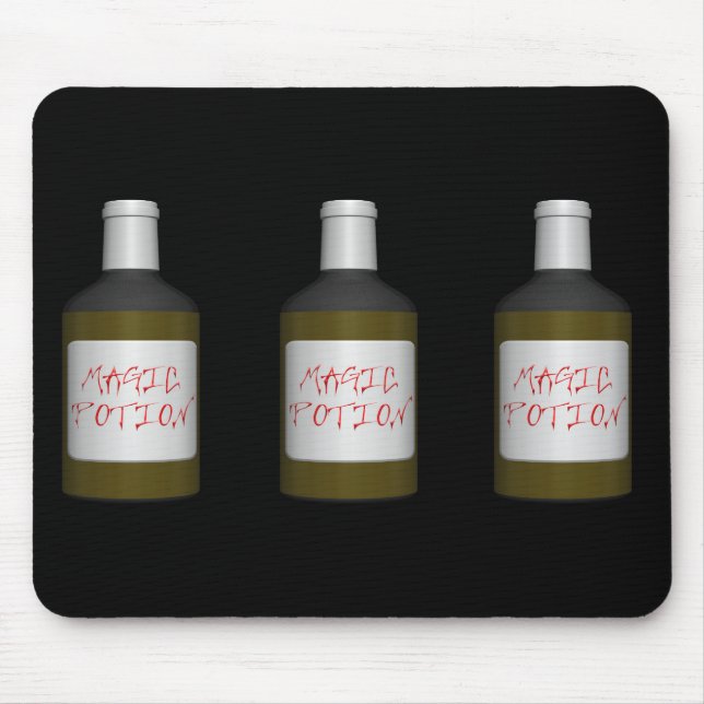 Bottles of magic potion. mouse pad (Front)