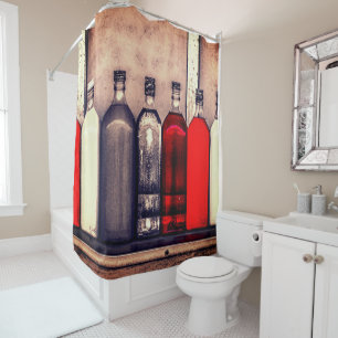 Bottles Shower Curtain