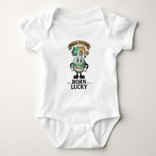 Botto Born Lucky Magic Potion Retro Cartoon Mascot Baby Bodysuit