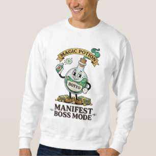 Botto Manifest Boss Mode Retro 1930s Cartoon Potio Sweatshirt