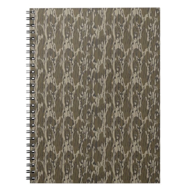 Bottom Lands Camo for Men Hunting Apparel Gear Notebook (Front)