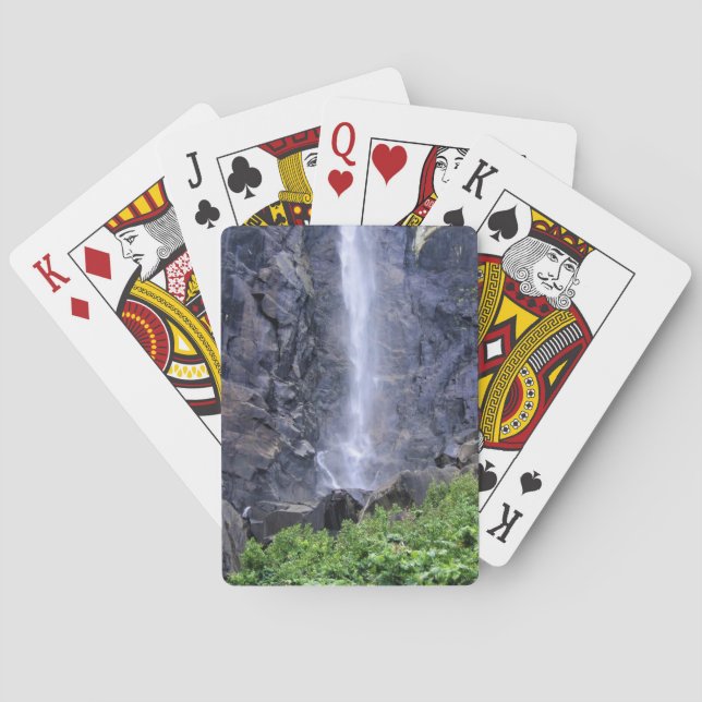 Bottom of Bridalveil Falls, Yosemite, CA Playing Cards (Back)