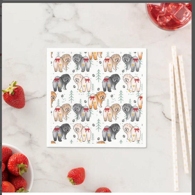 BOTTOM OF MY HEART 5 chow colors Napkin (Creator Uploaded)