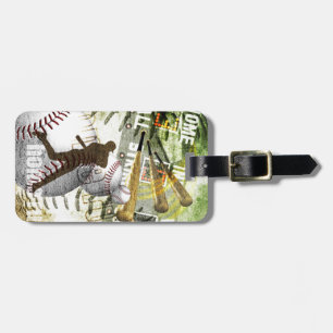 Bottom of the 9th Baseball Player Luggage Tag