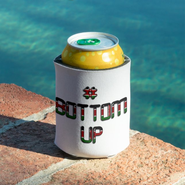 Bottom Up Kenya Peace Love and Unity Art Print Can Cooler (In Situ Pool)