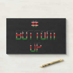 Bottom Up Kenya Peace Love and Unity Art Print Post-it Notes