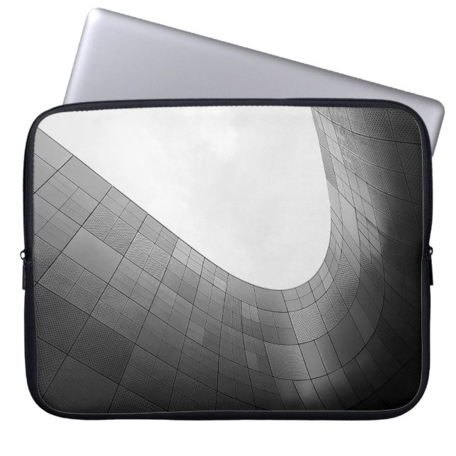 BOTTOM-VIEW CONCRETE BUILDING LAPTOP SLEEVE (Front)