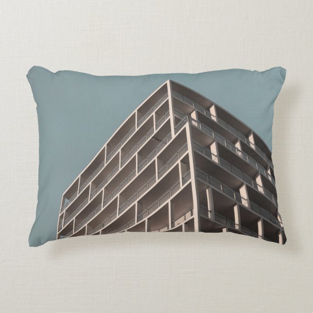 BOTTOM VIEW OF HIGH RISE BUILDING DECORATIVE CUSHION (Front)