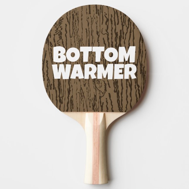 BOTTOM WARMER WEDDING GIFT SPANKING NEW PING PONG PADDLE (Front)