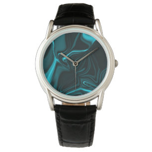 Bottom with niquated cyan curves. watch