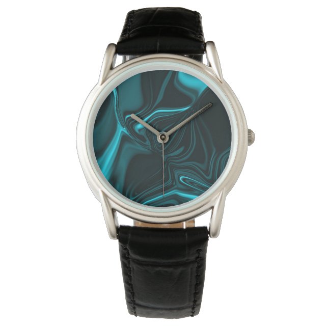 Bottom with niquated cyan curves. watch (Front)