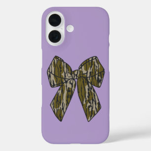 Bottomland Camo Bow Camo Coquette Bow Hunting Girl iPhone 16 Case