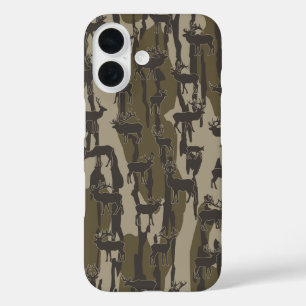 Bottomland Camo Deer Hunting Deer Pattern iPhone 16 Case