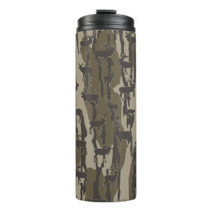 Bottomland Camo Deer Hunting Deer Pattern Thermal Tumbler