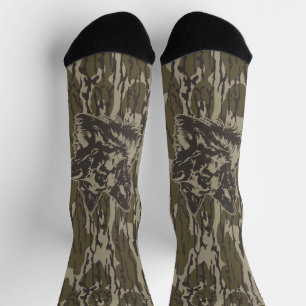 Bottomland Camo German Shepherd Silhouette Socks