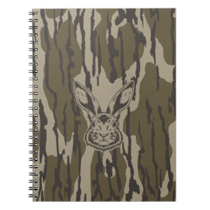 Bottomland Camo Hunting Camo Rabbit Notebook