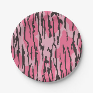 Bottomland camo pink bottomland Camo girls Paper Plate