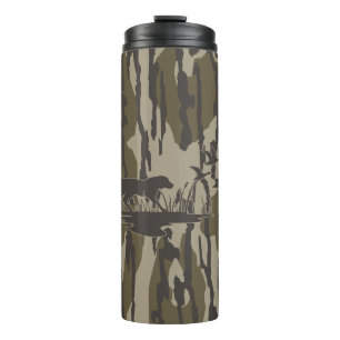 Bottomland Camo Skin Dog and Ducks Thermal Tumbler