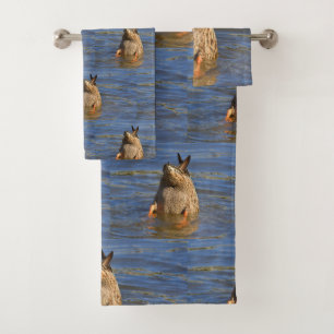 Bottoms Up Duck Bath Towel Set
