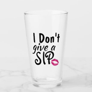 Bottoms up! glass