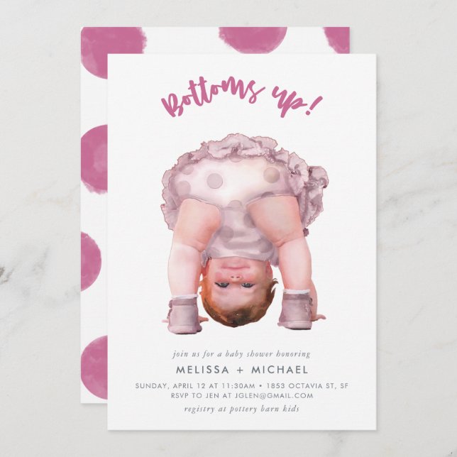 Bottoms up! invitation (Front/Back)