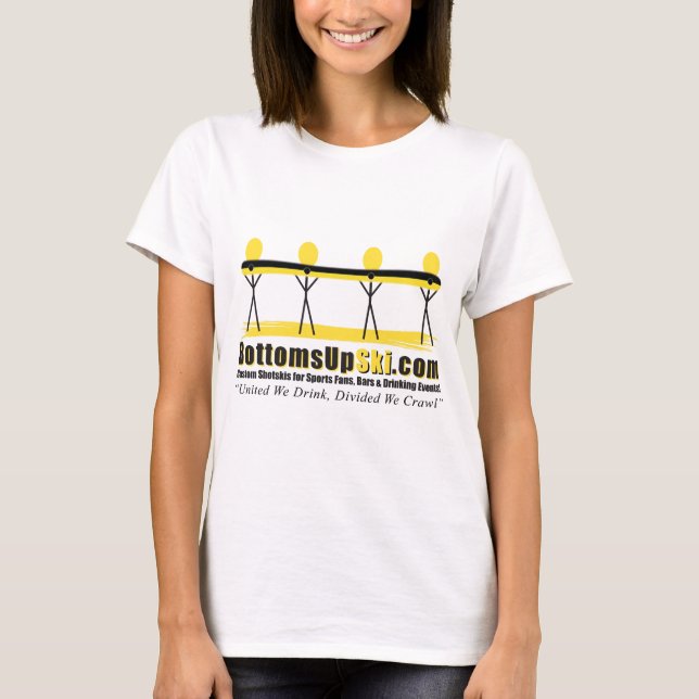 BottomsUpSki Shotski Apparel T-Shirt (Front)