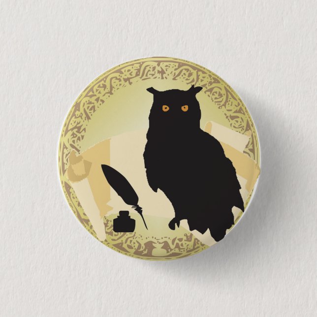 Botton blank Parchment 3 Cm Round Badge (Front)