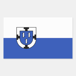 Bottrop city emblem flag germany symbol sign coat rectangular sticker