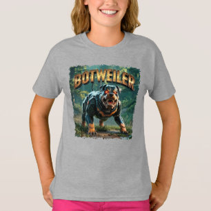 Botweiler Illustration – Robot Rottweiler Funny T-Shirt