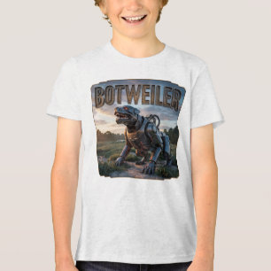 Botweiler Photographic – Robot Rottweiler Funny Tri-Blend Shirt