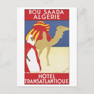 Bou-Saada Algierie Hotel Transatlatique Postcard