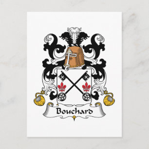 Bouchard Family Crest Postcard