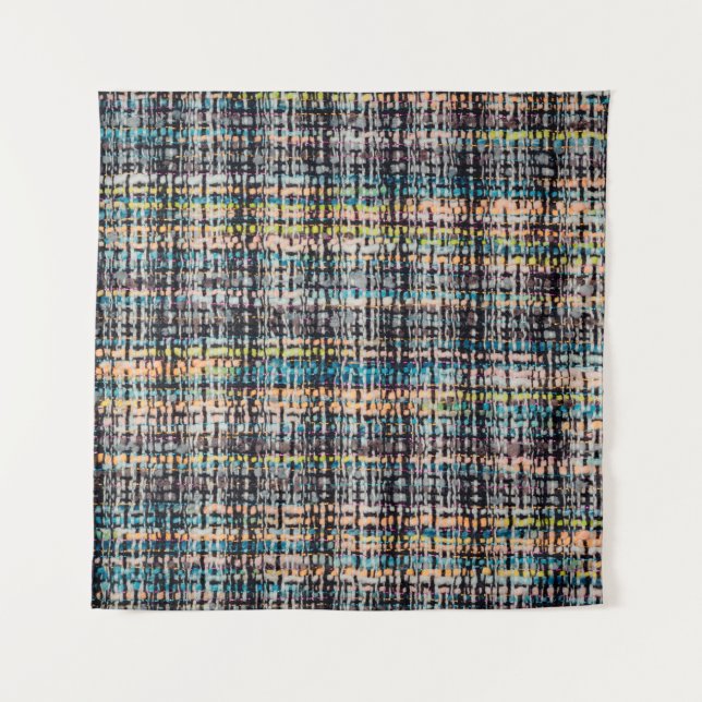 Boucle suiting fabric background texture tapestry (Front)