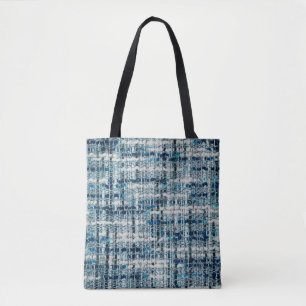 Boucle suiting fabric texture tote bag
